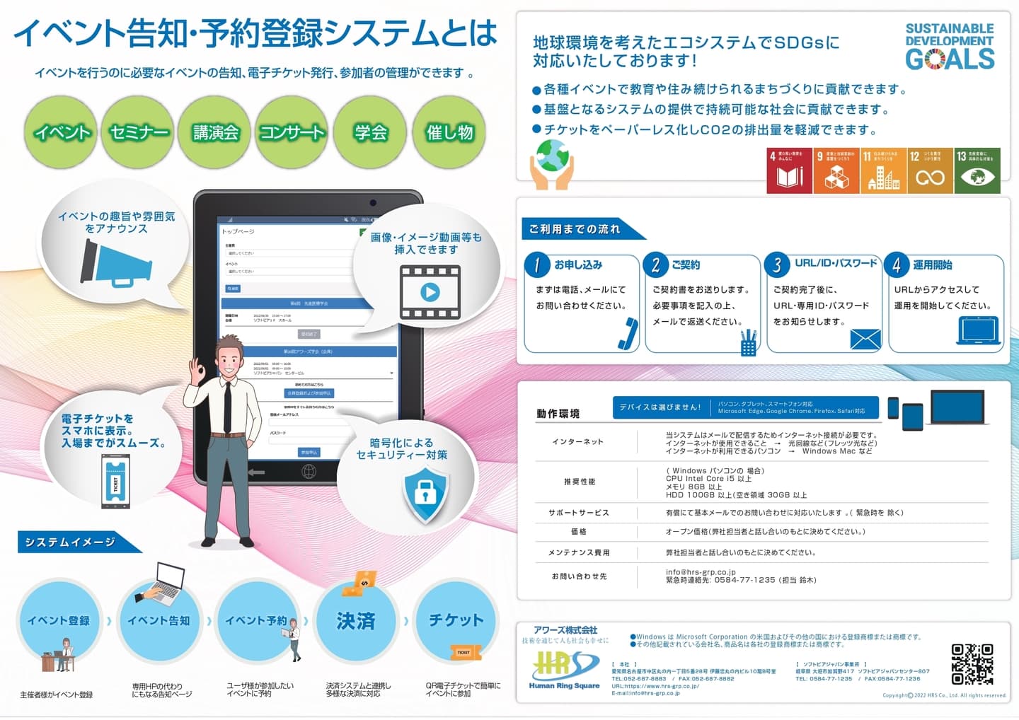 イベント告知 予約登録システム裏